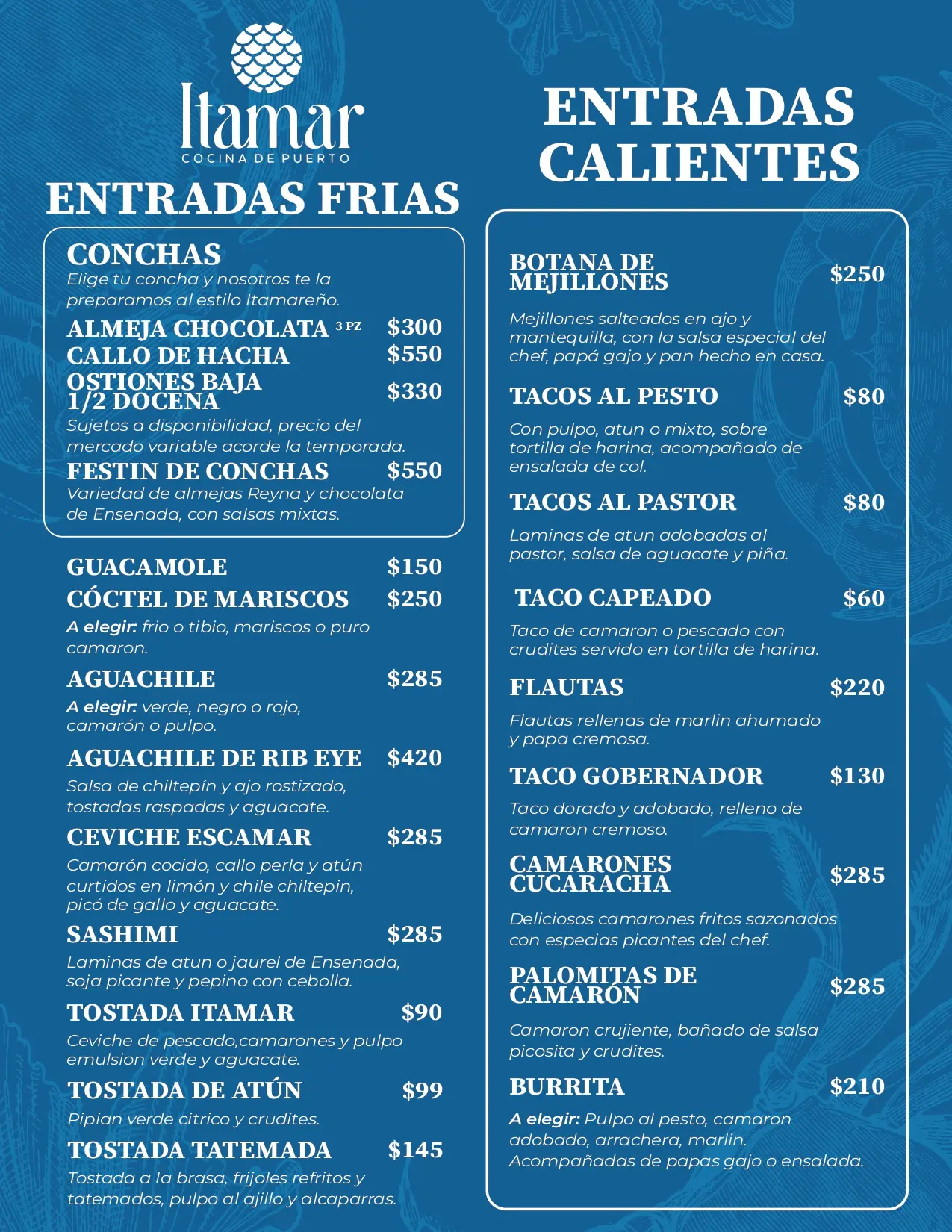Menú de lunch, página 1